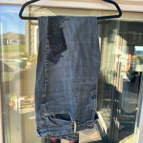 Lauren Jeans Co velvet-appliques light black jeans, 16 - Picture 2 of 6